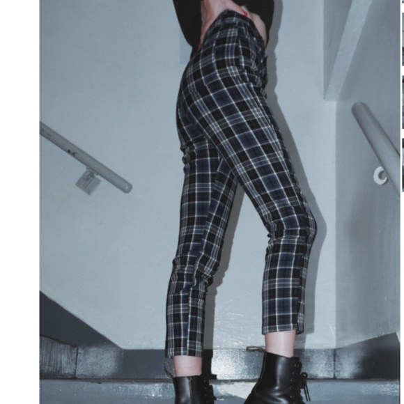brandy melville jane plaid pants